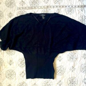 Style & Co Petite Petite Black Lightweight Sweater